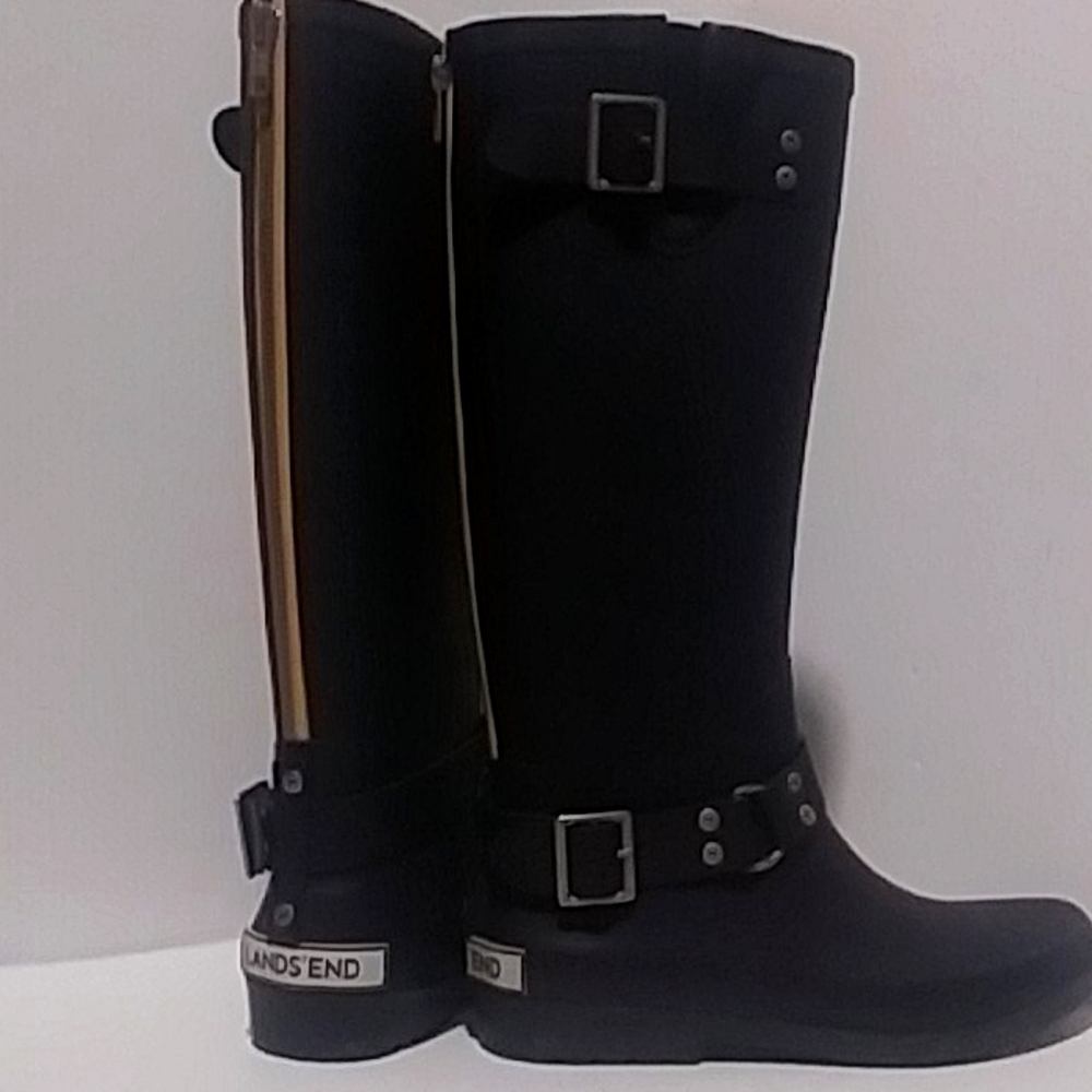 Discontinued Lands End rubber rain boots